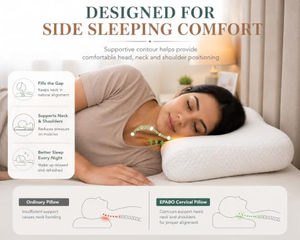 Almohada de Espuma Viscoelástica Suave OEM en Forma de Mariposa para Aliviar el Dolor de Hombros y Cuello, Almohada Cervical Ortopédica Ergonómica para Dormir - Product Image 5