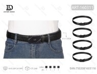 Cinturón de Cuero Genuino para Hombre con Hebilla Automática, 4.0cm de Ancho, 125cm de Largo, Estilo Casual - Product Image 1