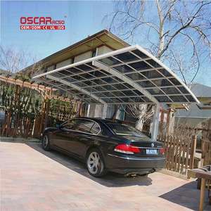 Auvent en aluminium à <span class=keywords><strong>pente</strong></span> simple ou <span class=keywords><strong>double</strong></span>, pour patio, allée, jardin, extérieur, <span class=keywords><strong>carport</strong></span> - Product Image 1