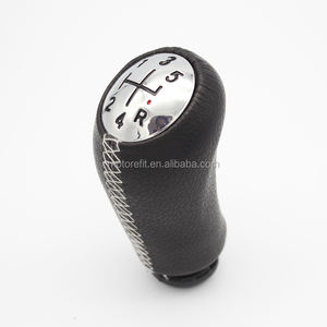 Pomello del cambio MT in pelle a 5 velocità per <span class=keywords><strong>Renault</strong></span> Megane II MK2 scenico 2 <span class=keywords><strong>Clio</strong></span> 3 III MK3 testa del cambio palla nera - Product Image 2