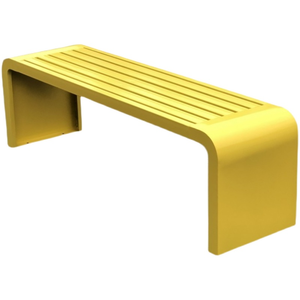 Bancas de parque al aire libre hechas de madera anticorrosiva sin respaldo para sentarse y descansar en espacios cuadrados, bancas largas para esperar. - Product Image 3