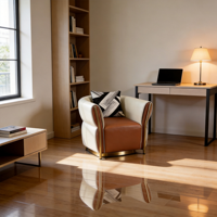 Fauteuil à bascule de direction ZJ-ORB-01S – Siège de studio élégant et moderne avec rotation à 360° et mémoire de forme – Mobilier de maison authentique