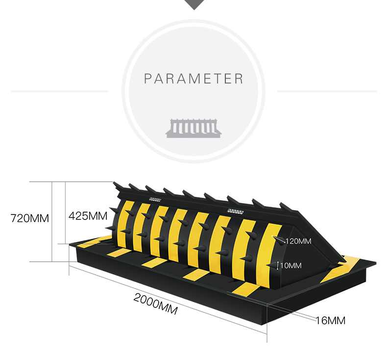 Parking Stopper Hydraulic Anti-crash Automatic Road Blocker with Traffic Spike System