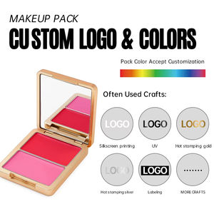 Colorete en Crema para Mejillas y Rostro de Larga Duración y Alta Pigmentación, Vegano y Libre de Crueldad Animal, en Polvo Compacto 2 en una Paleta con Logotipo Personalizado y Etiqueta Privada - Product Image 4