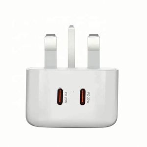 Universal UK 40w USB Ports QC 3.0 <b>Type</b> <b>c</b> PD Wall Charger Dual Port USB Fast Wall Charger for Mobile Device <b>Adapter</b> - Product Image 4