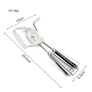 Fouet manuel rotatif en acier inoxydable pour cuisine, idéal pour mélanger, battre et remuer (vente en gros) - Product Image 5