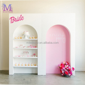 Support de bar à fleurs blanc romantique <span class=keywords><strong>pour</strong></span> événements et fêtes, boîte à fleurs, toile de fond <span class=keywords><strong>pour</strong></span> mariage, décoration extérieure - Product Image 5