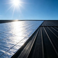Materiales de Aislamiento Térmico, Lámina de Aluminio Ignífuga y Resistente a la Humedad para Techos de Almacenes y Casas