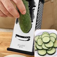 4-zijdige groentehakkers roestvrij staal antislip komkommersnijder knoflookmolen wortel aardappel kaasrasp keuken gadgets