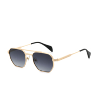 Nouvelles lunettes de soleil carrées - Lunettes de soleil polarisées en métal UV400 tendance pour la conduite, protection solaire, lunettes de soleil de luxe