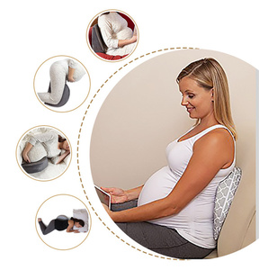หมอนรองครรภ์แบบพกพา หมอนรองครรภ์สำหรับคุณแม่ตั้งครรภ์ ดีไซน์กะทัดรัด สำหรับสตรีมีครรภ์ ใช้ในบ้านและเดินทาง - Product Image 3