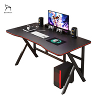 Fabricant de table de jeu PC simple et moderne Table de sport E texturée en fibre de carbone avec chaise assemblée adaptée à la maison Chambres à coucher