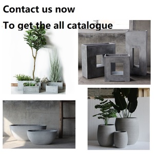 בית וגן אור בטון פיברגלס עציצים מלט עציץ סיר - Product Image 6