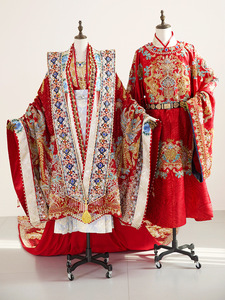 S3991L - Atuendo <span class=keywords><strong>de</strong></span> <span class=keywords><strong>Boda</strong></span> Hanfu <span class=keywords><strong>de</strong></span> la Dinastía Song, Resistente y Elegante, para Novios, Vestido <span class=keywords><strong>de</strong></span> Novia <span class=keywords><strong>Tradicional</strong></span> <span class=keywords><strong>Chino</strong></span> - Product Image 4