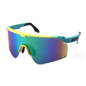 Mode TR90 Outdoor Sport Lauf- und Rundrad-Sonnenbrille individuelles Logo UV400 Schutz Unisex Fahrrad-Sonnenschutzbrille Brille