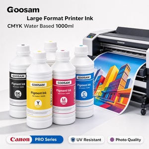 Goosam 1000ML CMYK Water Based Pigment <b>Ink</b> <b>Refill</b> Bottle Compatible with Canon PRO-4000 PRO-2000 PRO-6000 <b>Printer</b> - Product Image 1