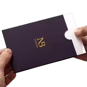 Tarjeta de Felicitación Empresarial con Logotipo Personalizado, Impresión UV y Estampado en Caliente, con Papel de Arte y Material de Cartón - Product Image 1