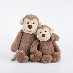 ของเล่นตุ๊กตาลิงสีน้ำตาลปุย27ซม.-เพื่อนนอนนุ่มสำหรับเด็กเป็นมิตรกับสิ่งแวดล้อมและสามารถซักได้ - Product Image 2