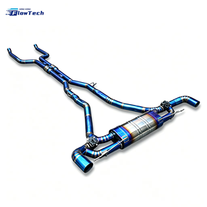Système d'échappement arrière FlowTech Titanium Valvetronic pour X7 M50i, son sportif robuste et optimisation de la puissance. - Product Image 1