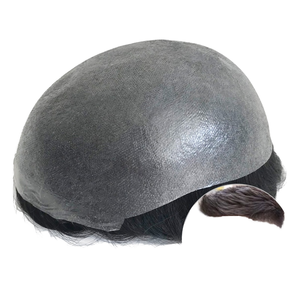 מחיר סיטונאי מוכן לספינה מוצרים עור דק עם שיער אדם של גברים טופיה החלפת שיער גברים תיקון שיער לגברים - Product Image 1