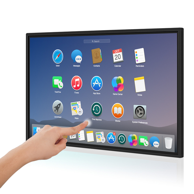 KINGONE 21.5 Inch Full Flat Front Panel Projected Capacitive Touch Screen Monitor High Resolution LCD Touchscreen Monitor