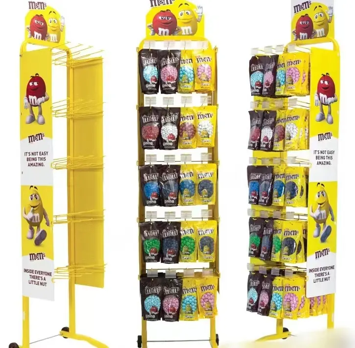 High Quality Snacks Shop Retail Food Display Rack Customized Metal Display Stand