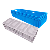 Conteneur en plastique robuste de 1200x400x340 mm, norme européenne, pour charges lourdes, caisses de manutention, caisse à poisson, EUROBOX, recyclable, empilable, caisses de stockage