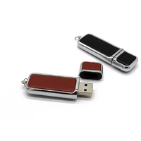 Memoria USB de Cuero, USB 2.0 y 3.0, Compatible con Encriptación, Logotipo Personalizado, Chip Clase A, Regalo Empresarial