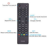 Télécommande de remplacement universelle HTR-A18E compatible avec les téléviseurs Haier LE39M600SF LE50M600SF LE32M600C LE46M600SF LE22M600CF LE24M600C