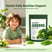 SYC BIO Gummies Super Greens Naturels Formule Quotidienne Bien-être & Soutien Digestif 120 Comprimés Sac de 600g Marque Privée OEM ODM