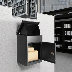 Đen mạ kẽm thép thông minh bưu kiện thay đồ sơn tĩnh điện gói kim loại thả hộp an toàn nhà Hộp Thư cho an toàn lưu trữ - Product Image 6