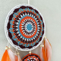 Capteur de rêves indien fait à la main Boho créatif avec plumes décor à la maison suspendu pour salon chambre carillons éoliens pour mariage