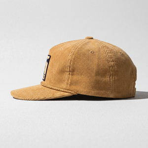 Gorra de Corduroy Personalizada OEM de 5 Paneles con Parche de Logotipo Tejido, Gorra Snapback sin Estructura con Cierre de Cuerda - Product Image 4