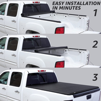 4x4 En Alliage D'aluminium Dur Quadfold Quad Fois Quad-Camion fois Lit Tonneau Cover pour Dodge Ram 1500 2500 GMC Sierra F-150 Raptor