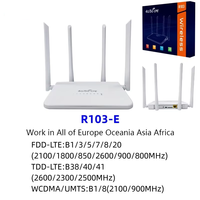 Routeur WiFi 4G/5G LTE Easyboost R103 avec emplacement pour carte SIM, protocole 802.11ac, 4 antennes - Appareil portable d'accès Internet domestique