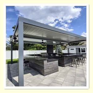 Pergola en aluminium 3x3m avec éclairage LED pour redéfinir votre vie de jardin toute l'année - Product Image 5