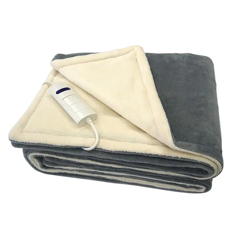 180X130cm Grote Size Elektrische Verwarming Overblanket Met Gezellig Flanel Fleece Naar Bed Voor Winter