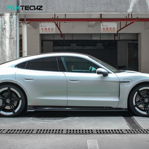 Paktechz Prepreg Pièces en fibre de carbone Bodykit Jupe latérale pour <span class=keywords><strong>Porsche</strong></span> <span class=keywords><strong>Taycan</strong></span> <span class=keywords><strong>4S</strong></span> <span class=keywords><strong>Cross</strong></span> Turismo - Product Image 2