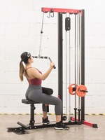 Equipo de entrenamiento PINJIAN: Estación de fuerza con máquina de cable para dominadas y remo alto/bajo