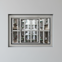 Ventana Corredera de Acero Inoxidable de Estilo Minimalista, Fácil Instalación, Ventana para Balcón