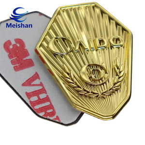 Plaques métalliques personnalisées <span class=keywords><strong>Meishan</strong></span>, modernes, estampées, électroformées, pour clés de voiture, logo en nickel 3D en relief, étiquettes avec couleur personnalisée - Product Image 4