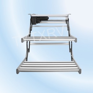 TYTXRV RV <span class=keywords><strong>doppio</strong></span> <span class=keywords><strong>passo</strong></span> elettrico in lega di alluminio ispessito gradini con luce a LED per Camper Caravan camion rimorchio - Product Image 4