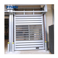 Puerta de garaje de seguridad espiral de metal duro barata, enrollable de alta velocidad, de aleación de aluminio para almacenes