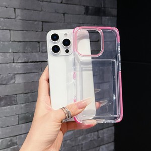 Custodia per telefono con bordo colorato trasparente 3 in 1 per <span class=keywords><strong>IPhone</strong></span> 16 Pro <span class=keywords><strong>accessori</strong></span> per telefono cellulare per <span class=keywords><strong>iphone</strong></span> 16 15 <span class=keywords><strong>14</strong></span> 13 - Product Image 2