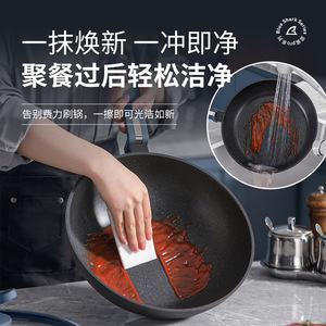 Sartén Antiadherente Desilang de 28 cm con Tapa, Compatible con Inducción, Forma Redonda, Solo Lavar a Mano - Product Image 3