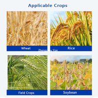 Moissonneuse automatique Batteuse Mini Combiner Riz Paddy Récolte Blé Cutter Batteuse Reaper Harvester Machine Pour La Ferme