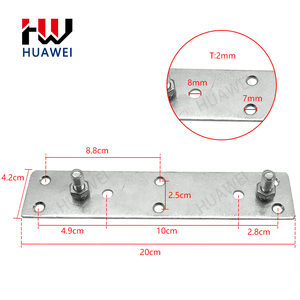 华为现代家具床架连接器家具配件金属床转角连接钩 - Product Image 4