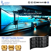 Écran LED flexible incurvé RX, armoire pliable, mur vidéo LED intérieur, module numérique souple, décoration directionnelle commerciale