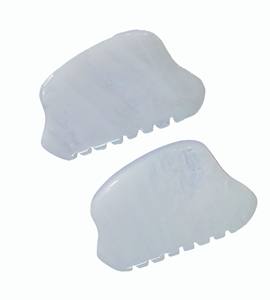 Pierre faciale en jade blanc de haute qualité, logo personnalisé, produits les plus vendus au monde, massage, gua sha personnalisé - Product Image 6
