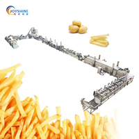 Volledig automatische productielijn voor Franse frieten, industriële chipsmachine met frituren, kruiden en verpakking